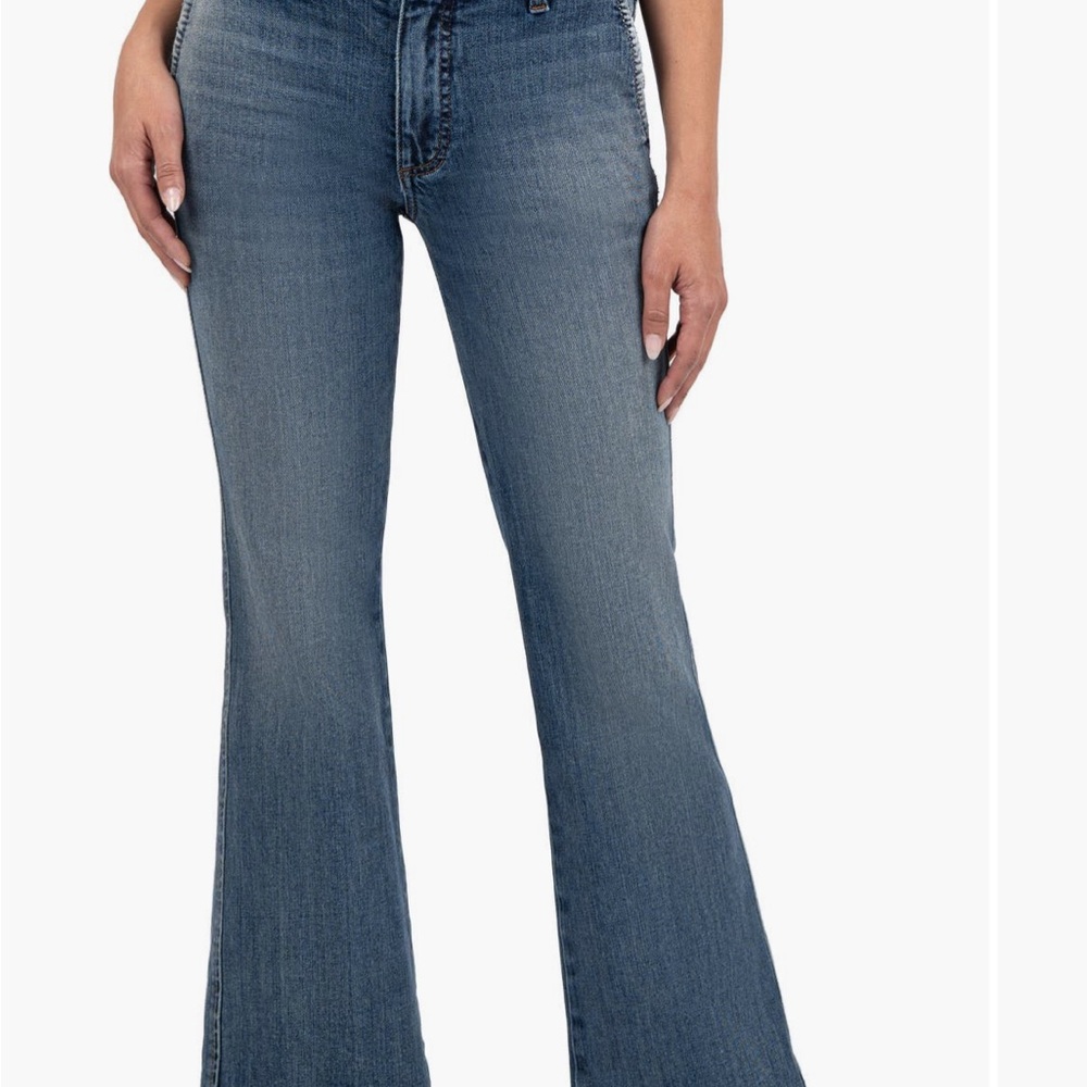 Kut from the Kloth “Kelsey” Ankle Flared Jeans Mid-Rise Size 4 EUC - Picture 3 of 12